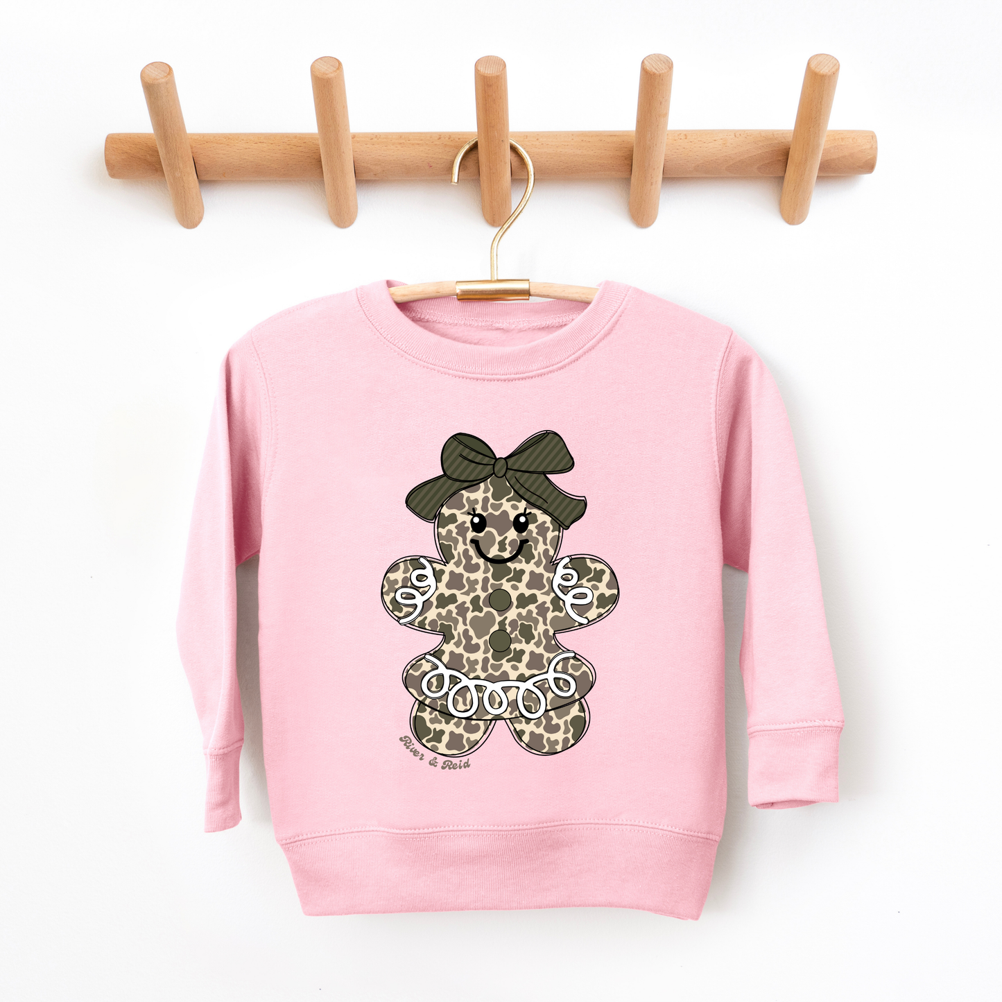 Camo Gingerbread Girl | Toddler Sweatshirt
