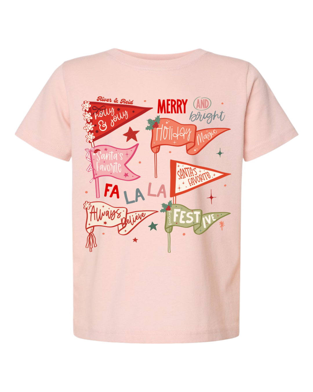 Christmas Flags | Toddler T-Shirt