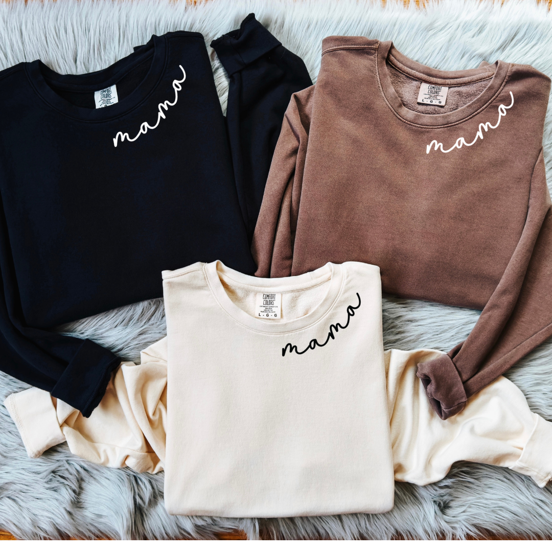Mama Neckline on Crewnecks