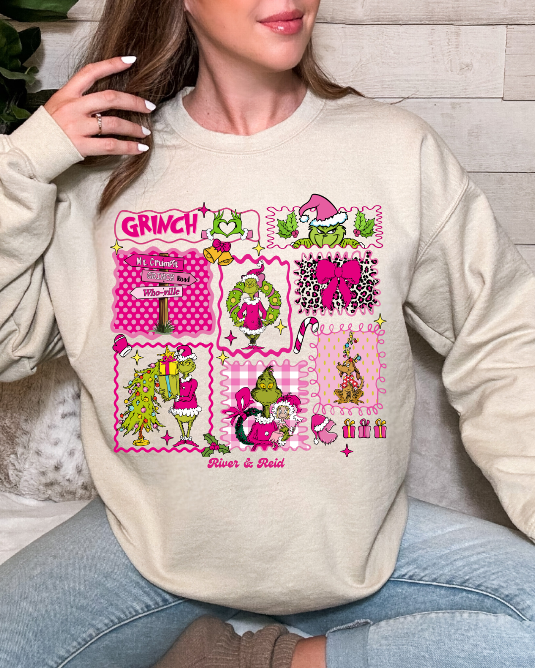 Grinch Collage | Sweatshirt