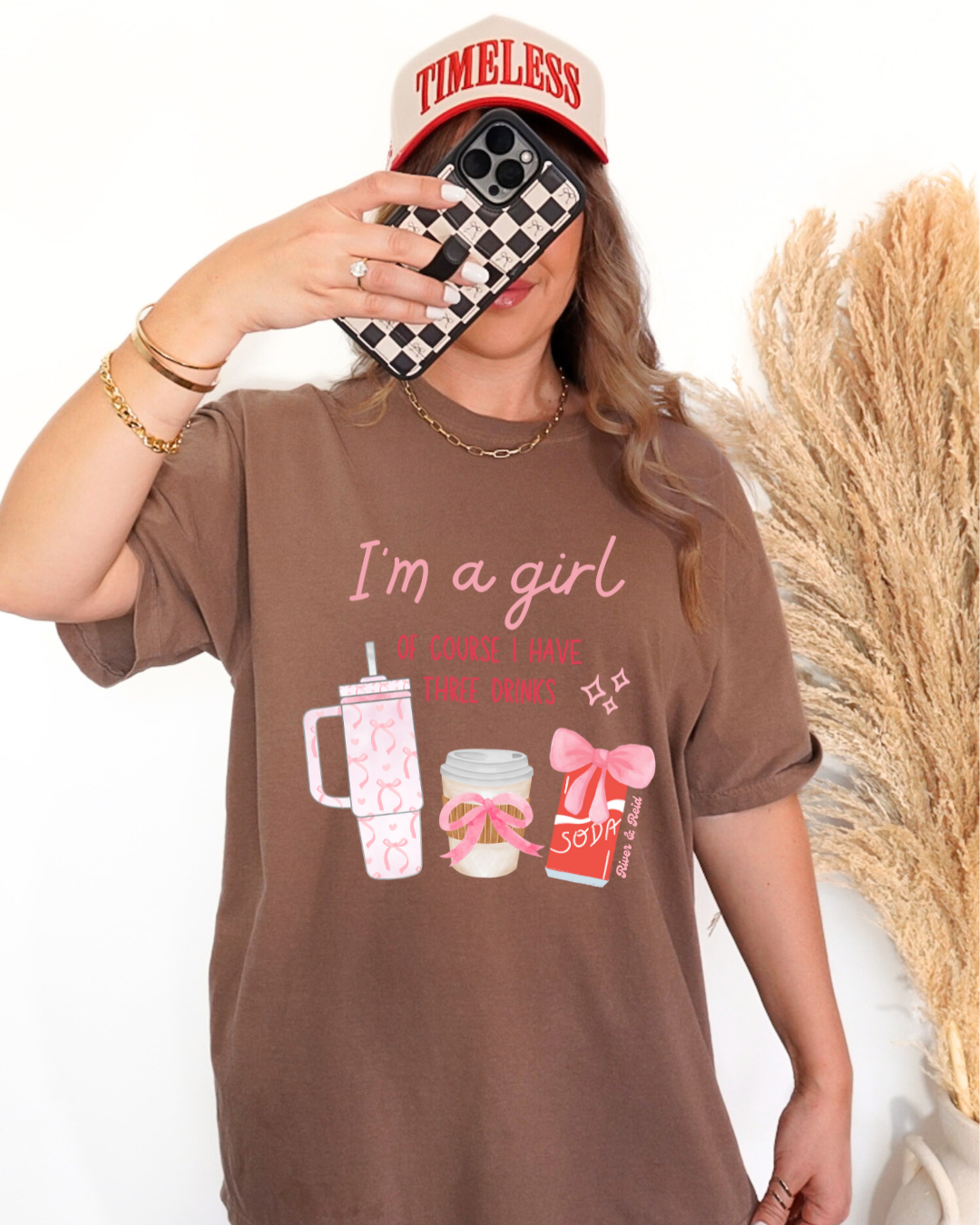 I'm A Girl Three Drinks | T-Shirt
