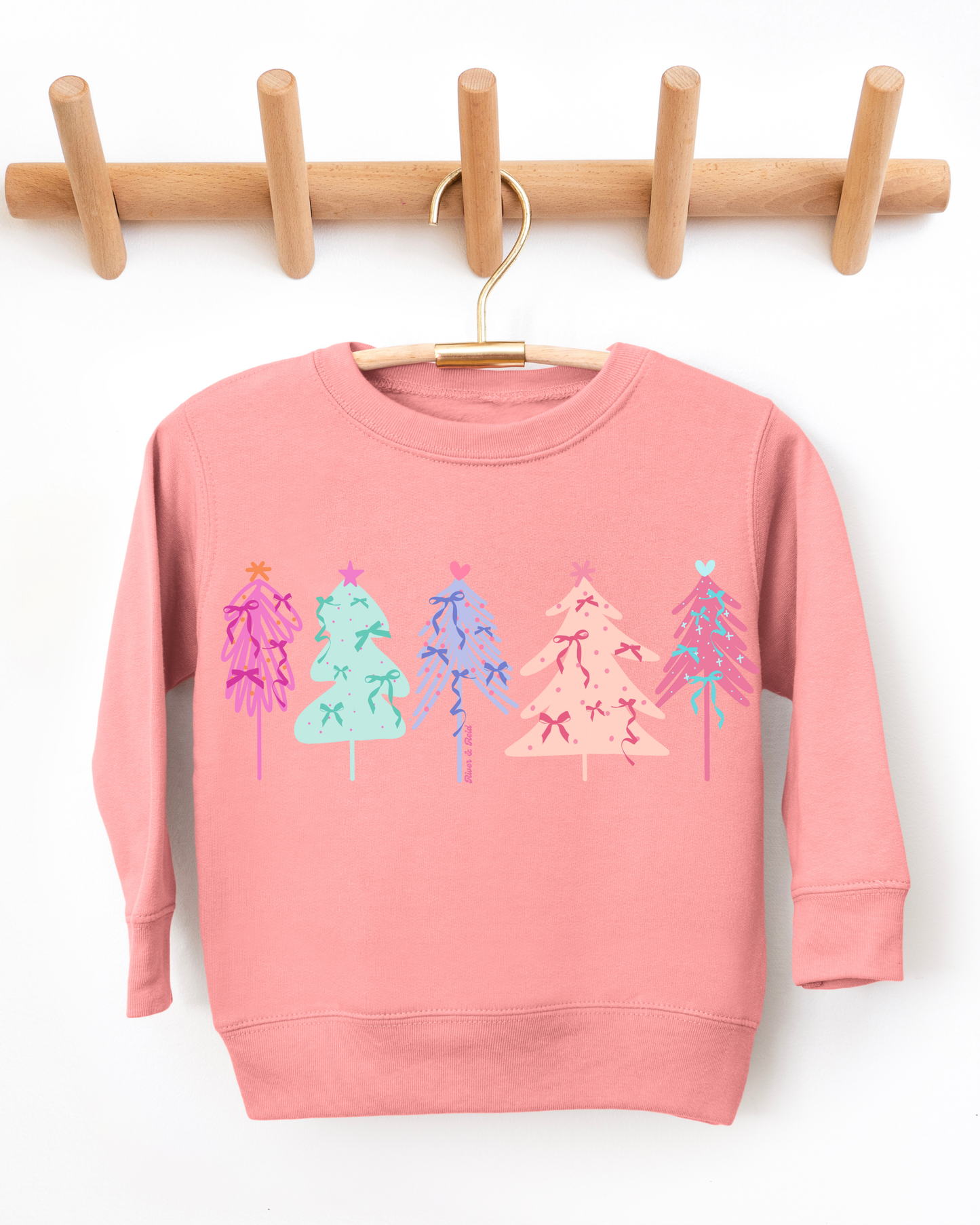 Girly Christmas Trees | Toddler Sweatshirt
