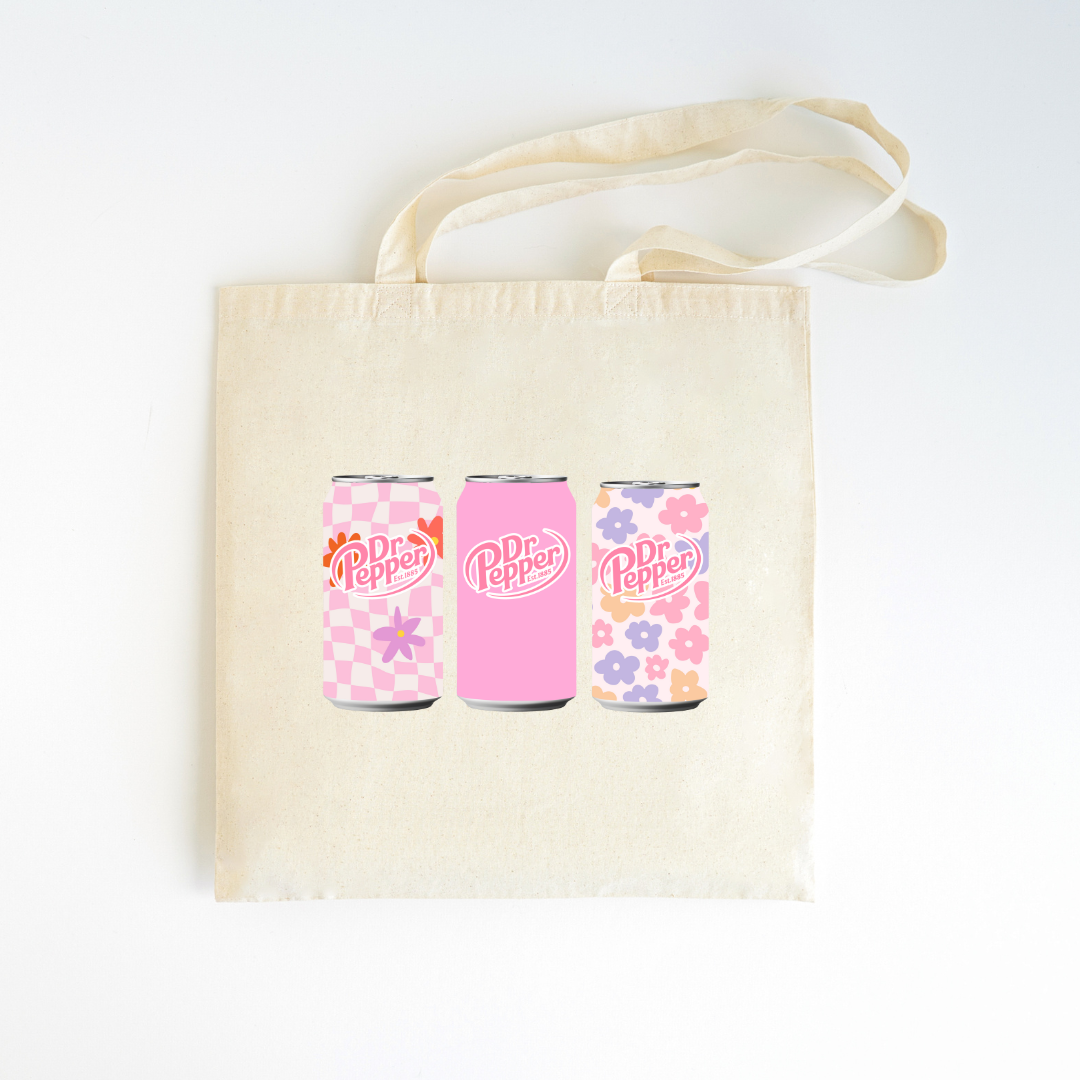 Girly Dr. Pepper Fans Canvas Bag