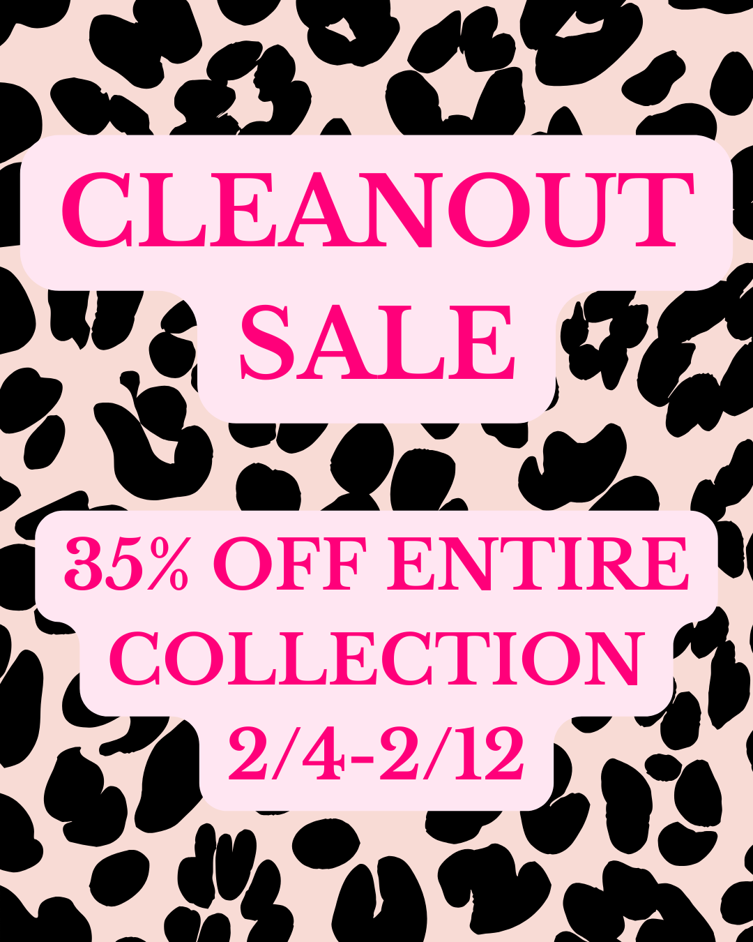 CLEANOUT SALE