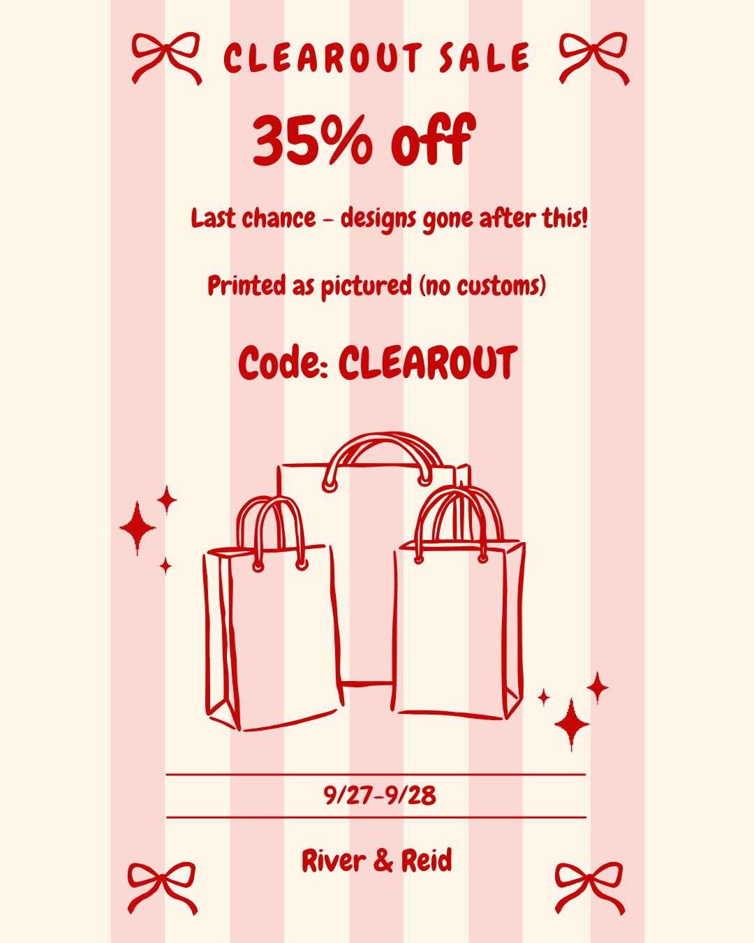 CLEAROUT SALE