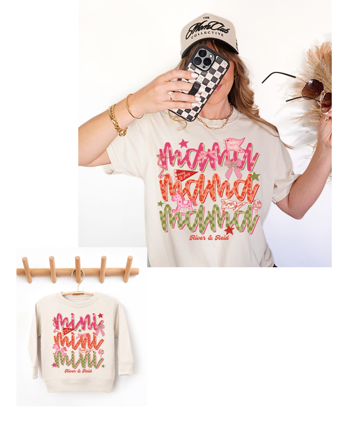 Mini Christmas Flags | Youth T-shirt