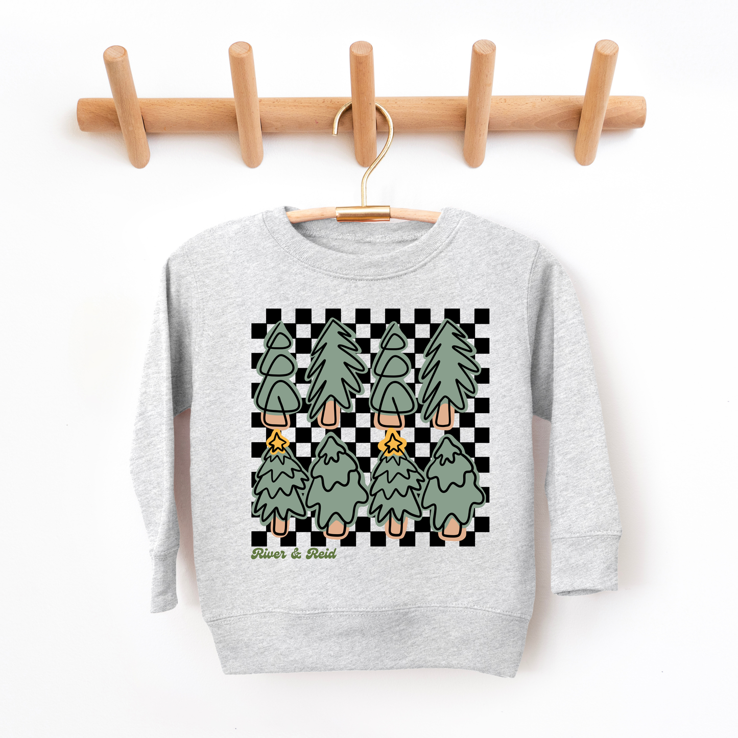 Checkered Trees | Toddler Sweatshirt