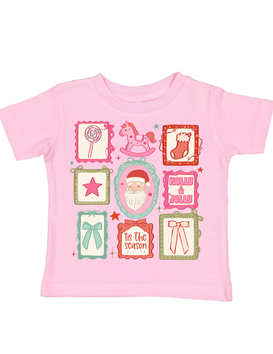 Pink Santa Collage | Toddler T-Shirt