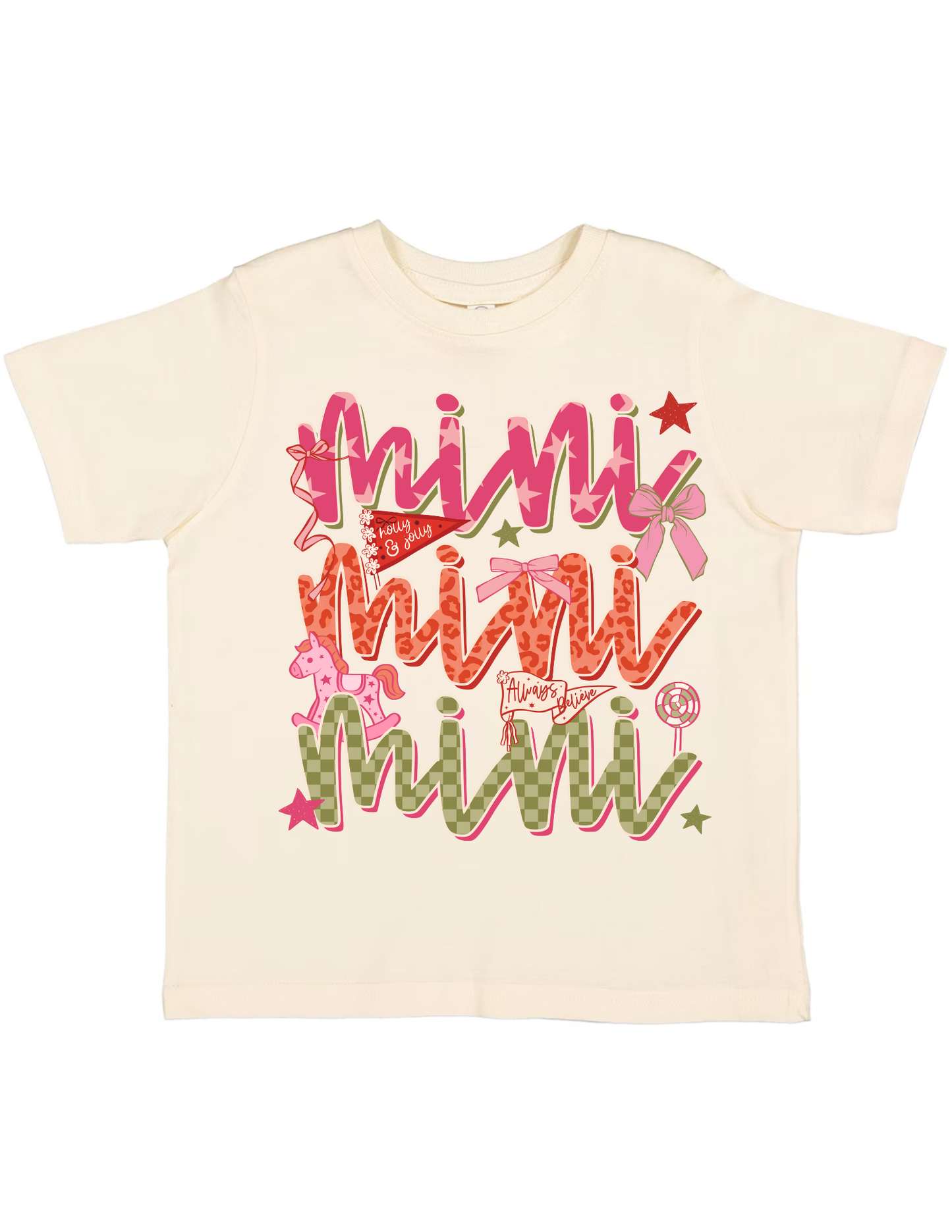 Mini Christmas Flags | Toddler T-shirt