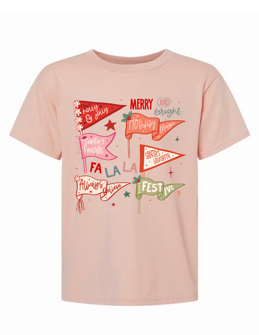 Christmas Flags | Youth T-Shirt