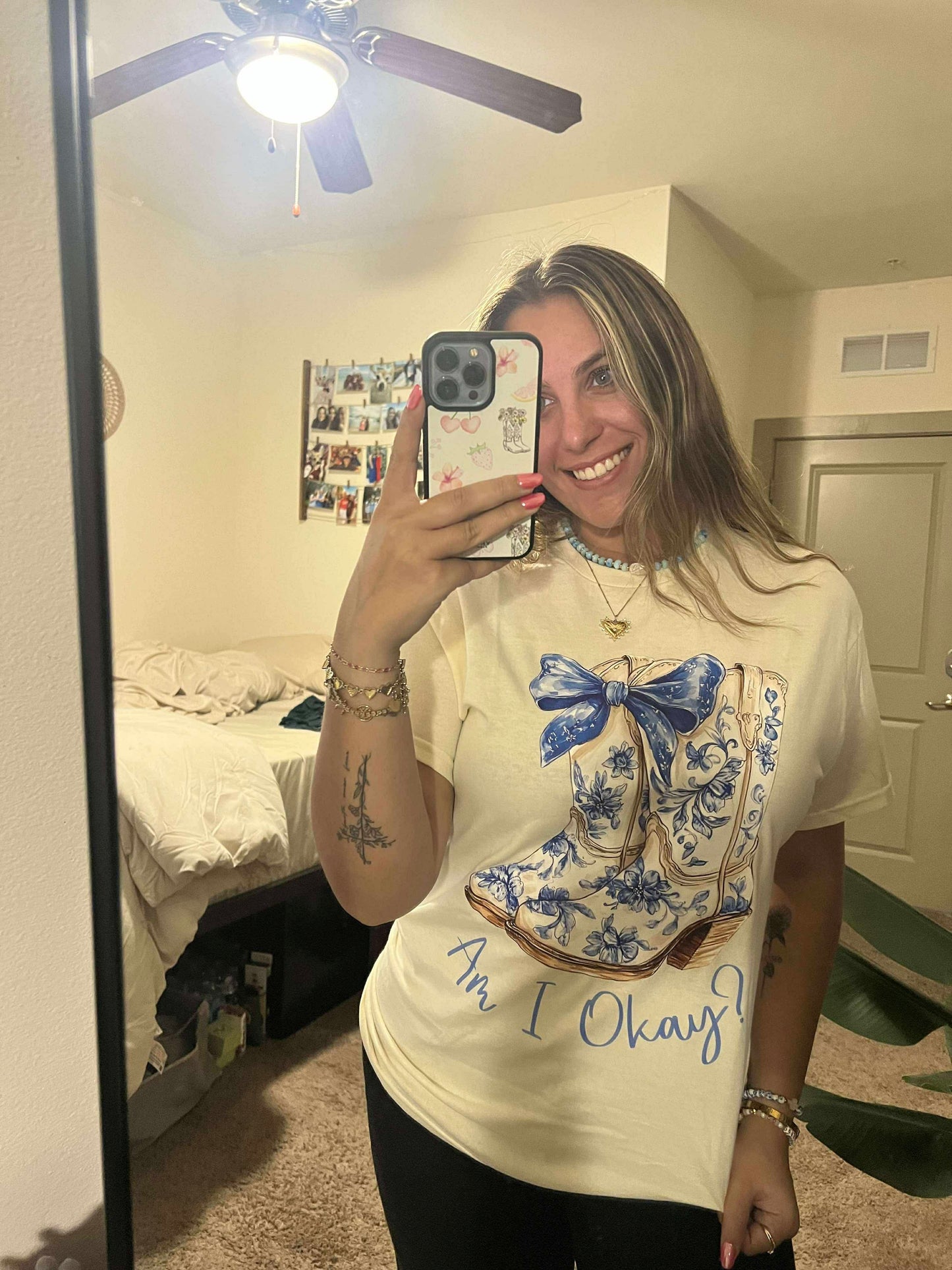 Am I Okay? Coquette Boot | T-Shirt