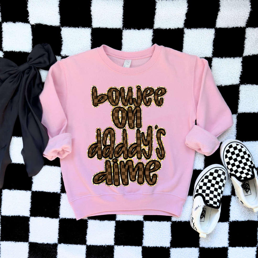 Boujee On Daddy's Money | Toddler Sweatshirt