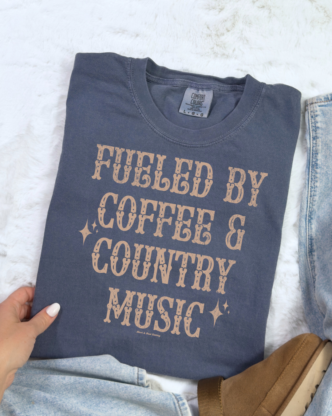 Fueled By Coffee & Country Music | T-Shirt
