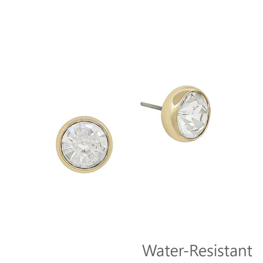 8mm Crystal Post Earring