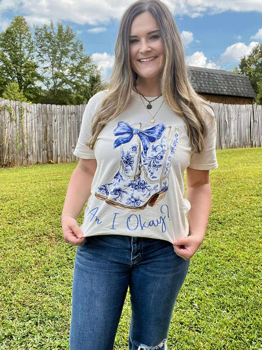 Am I Okay? Coquette Boot | T-Shirt