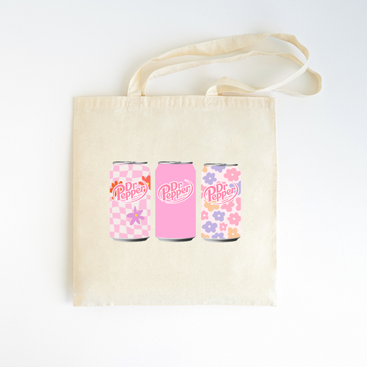 Girly Dr. Pepper Fans Canvas Bag
