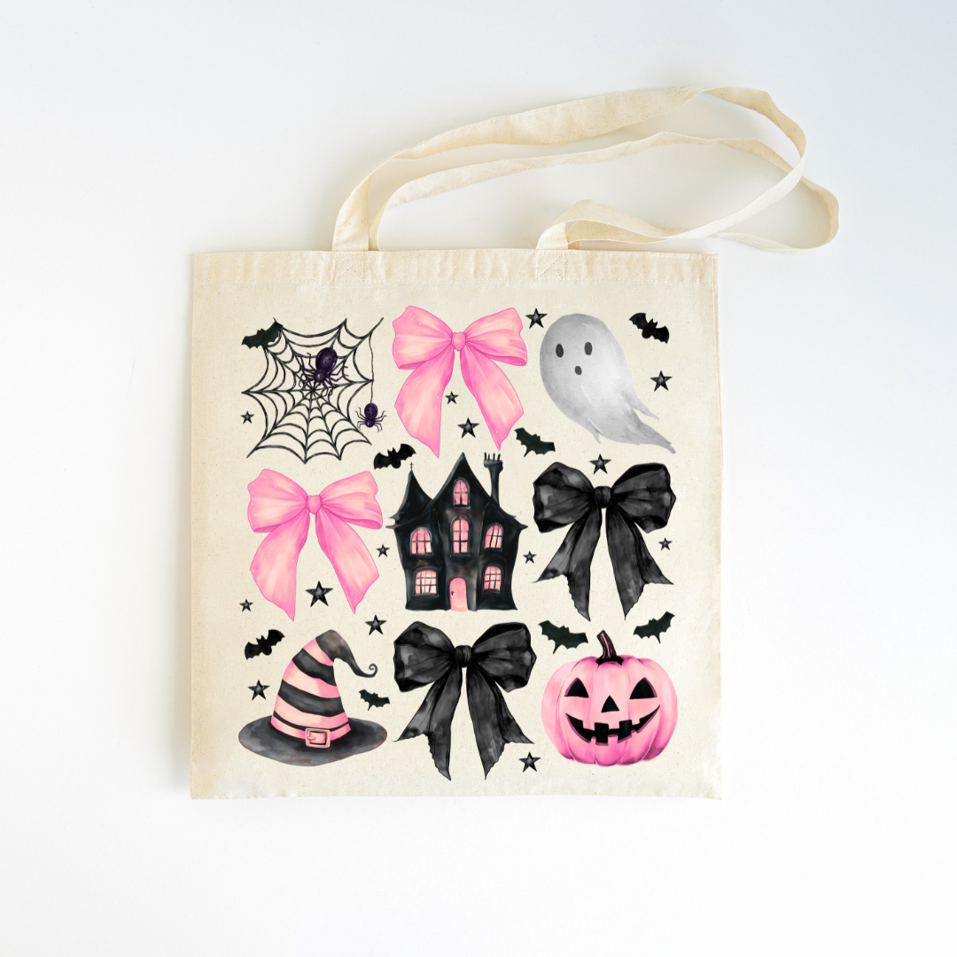 Girly Haunted House Canvas Bag