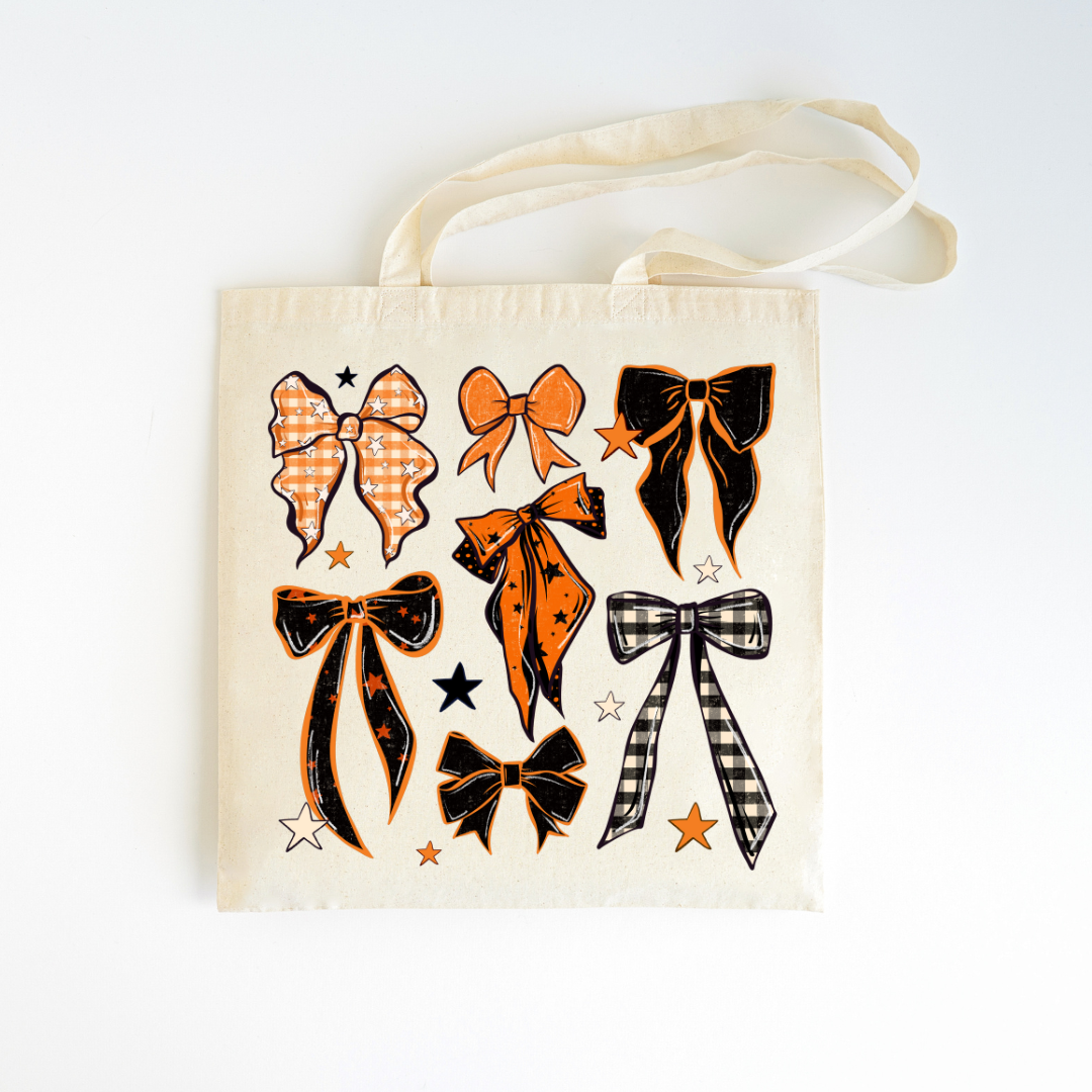 Halloween Bows Canvas Bag