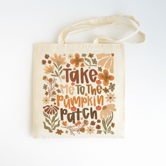 Take Me To The Pumpkin Patch Canvas Bag